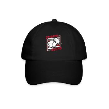 Origami Squad Folding Eule Papier Kranich Meister - Baseballkappe - Schwarz/Schwarz - Vorne