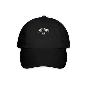 Jamaica Jamaika Rasta Raggea Rastafari Flagge - Baseballkappe - Schwarz/Schwarz - Vorne