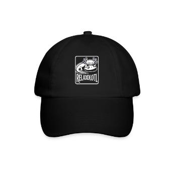 Relaxolotl - Baseballkappe - Schwarz/Schwarz - Vorne