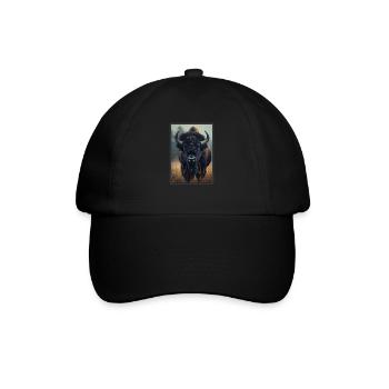 Bisons Bison - Baseballkappe - Schwarz/Schwarz - Vorne