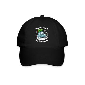 Weihnachten Familie Zuhause Auto Weihnachtsbaum - Baseballkappe - Schwarz/Schwarz - Vorne