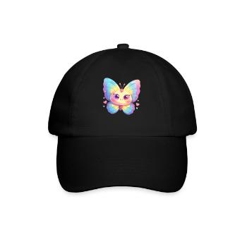 Butterfly Schmetterlinge Schmetterling - Baseballkappe - Schwarz/Schwarz - Vorne