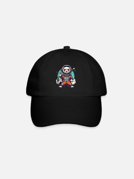 Frettchenbesitzer, Frettchenliebhaber, Süßes - Baseballkappe - Schwarz/Schwarz