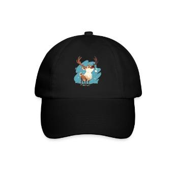 Caribou Karibus Karibu - Baseballkappe - Schwarz/Schwarz - Vorne