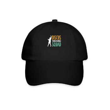 Diskus Diskuswurf Leichtathlet Sportler Geschenk - Baseballkappe - Schwarz/Schwarz - Vorne