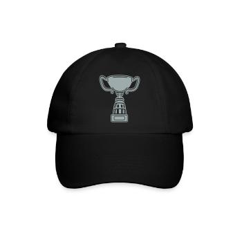 pokal - Baseballkappe - Schwarz/Schwarz - Vorne