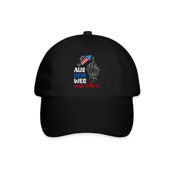 Feuerwerk AUS DEM WEG MUSS BÖLLERN Lustiges - Baseballkappe - Schwarz/Schwarz - Vorne
