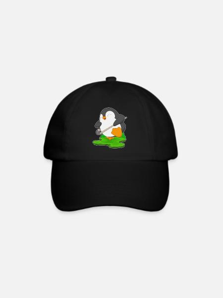 Pinguin Feldhockey Feldhockeyschläger - Baseballkappe - Schwarz/Schwarz