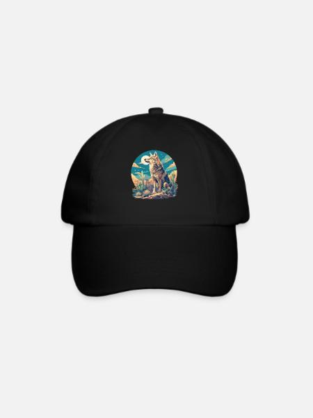 Kojoten Kojote - Baseballkappe - Schwarz/Schwarz