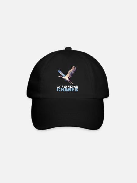 Kraniche Kranich - Baseballkappe - Schwarz/Schwarz