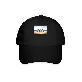 Bezaubernde Pinguine Adorable Penguins - Baseballkappe - Schwarz/Schwarz - Vorne