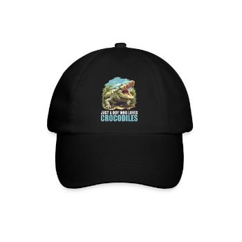 Krokodile Krokodil - Baseballkappe - Schwarz/Schwarz - Vorne
