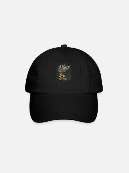 Krokodile Krokodil - Baseballkappe - Schwarz/Schwarz