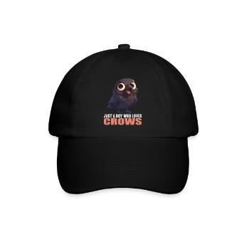 Krähen Krähe - Baseballkappe - Schwarz/Schwarz - Vorne