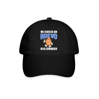 Es kostet mich viel, ins Fitnessstudio zu gehen - Baseballkappe - Schwarz/Schwarz - Vorne