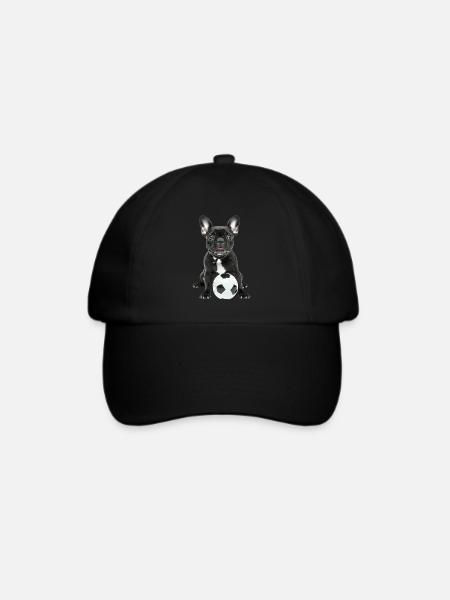 Französische Bulldogge - Baseballkappe - Schwarz/Schwarz