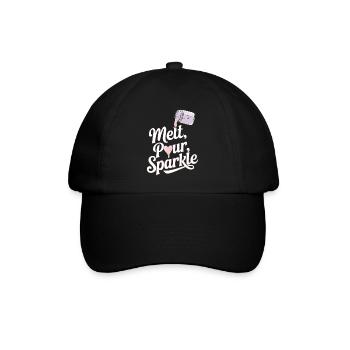 Handgefertigte, Kreative Kerzen Zum Selbermachen - Baseballkappe - Schwarz/Schwarz - Vorne