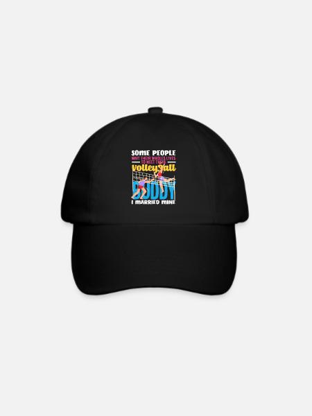 Volleyball Buddy Ich Habe Meinen Geheiratet - Baseballkappe - Schwarz/Schwarz
