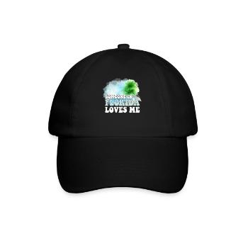 Jemand in Florida liebt mich - Baseballkappe - Schwarz/Schwarz - Vorne