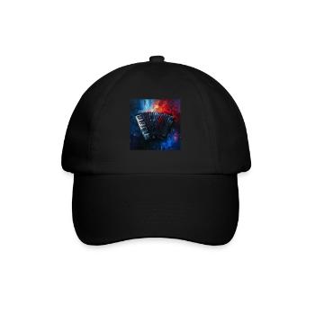 Akkordeon - Baseballkappe - Schwarz/Schwarz - Vorne