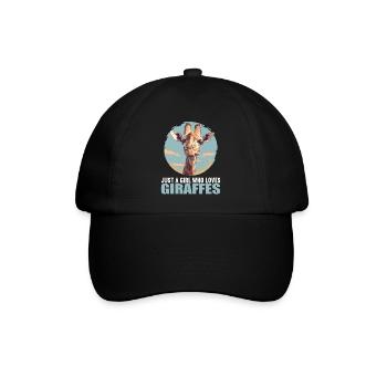 Giraffen Giraffe - Baseballkappe - Schwarz/Schwarz - Vorne