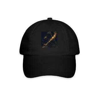 Querflöte - Baseballkappe - Schwarz/Schwarz - Vorne
