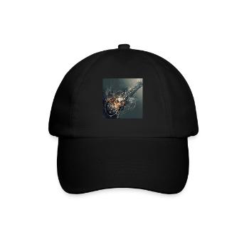 Gitarre - Baseballkappe - Schwarz/Schwarz - Vorne