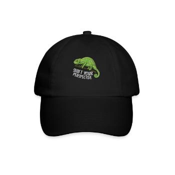 Chameleon Gifts - Baseballkappe - Schwarz/Schwarz - Vorne