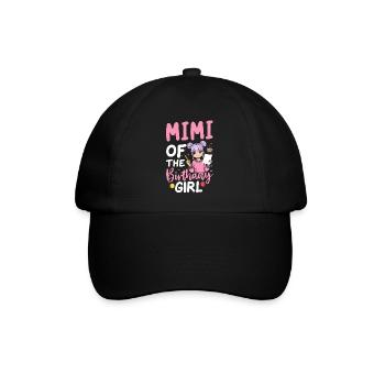 Mimi Of The Birthday Girl - Baseballkappe - Schwarz/Schwarz - Vorne
