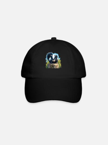 Stinktiere Stinktier - Baseballkappe - Schwarz/Schwarz