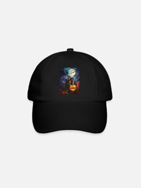 Halloween Geschenk Frauen Ritter Männer Kinder - Baseballkappe - Schwarz/Schwarz
