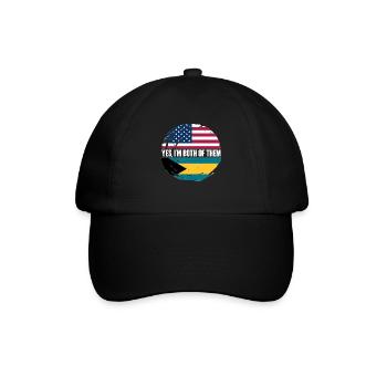 Bahamas Karibik Insel Atlantik Sommer Geschenk - Baseballkappe - Schwarz/Schwarz - Vorne