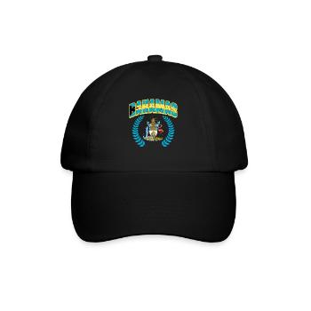 Bahamas Karibik Insel Atlantik Sommer Geschenk - Baseballkappe - Schwarz/Schwarz - Vorne
