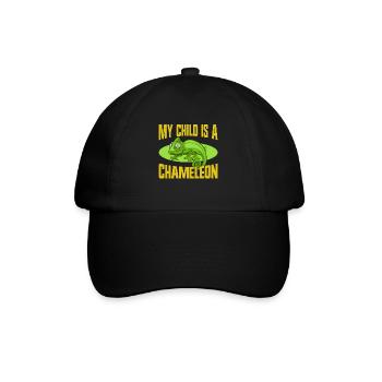 Chameleon Gifts - Baseballkappe - Schwarz/Schwarz - Vorne