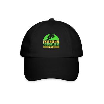 Chameleon Gifts - Baseballkappe - Schwarz/Schwarz - Vorne