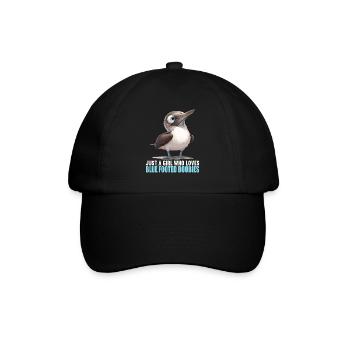 Blaufußtölpel - Baseballkappe - Schwarz/Schwarz - Vorne