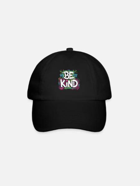 Be Kind - Neon! - Baseballkappe - Schwarz/Schwarz