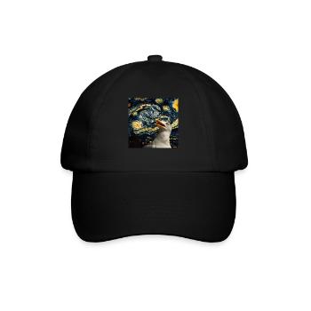Möwe - Baseballkappe - Schwarz/Schwarz - Vorne