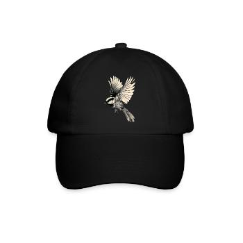 Meise - Baseballkappe - Schwarz/Schwarz - Vorne