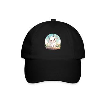 Ziegen Ziege - Baseballkappe - Schwarz/Schwarz - Vorne