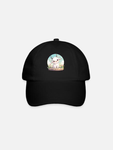 Ziegen Ziege - Baseballkappe - Schwarz/Schwarz