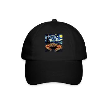 Krabbe - Baseballkappe - Schwarz/Schwarz - Vorne