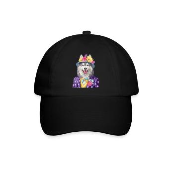 Alaskan Malamute - Baseballkappe - Schwarz/Schwarz - Vorne