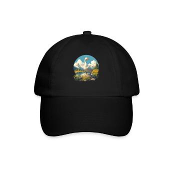 Gänse Gans - Baseballkappe - Schwarz/Schwarz - Vorne