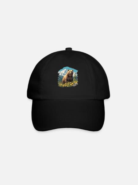 Grizzlybären Grizzlybär - Baseballkappe - Schwarz/Schwarz