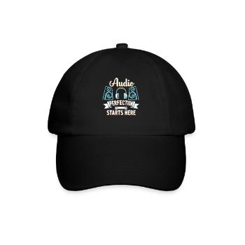 Hochwertiger Premium-sound Für Audiophile Kultur - Baseballkappe - Schwarz/Schwarz - Vorne