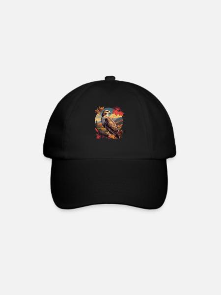 Falken Falke - Baseballkappe - Schwarz/Schwarz