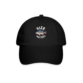 Size Matters - Baseballkappe - Schwarz/Schwarz - Vorne
