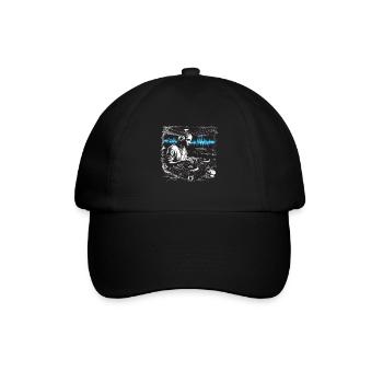 DJ Discjockey Musik auflegen Disko Musik mischen - Baseballkappe - Schwarz/Schwarz - Vorne