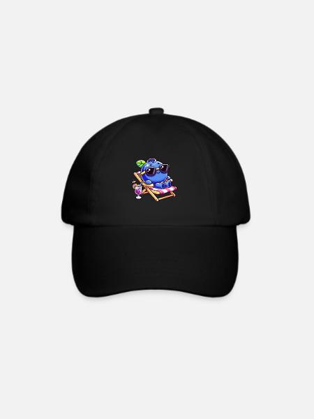 blueberry whisperer, blueberry - Baseballkappe - Schwarz/Schwarz